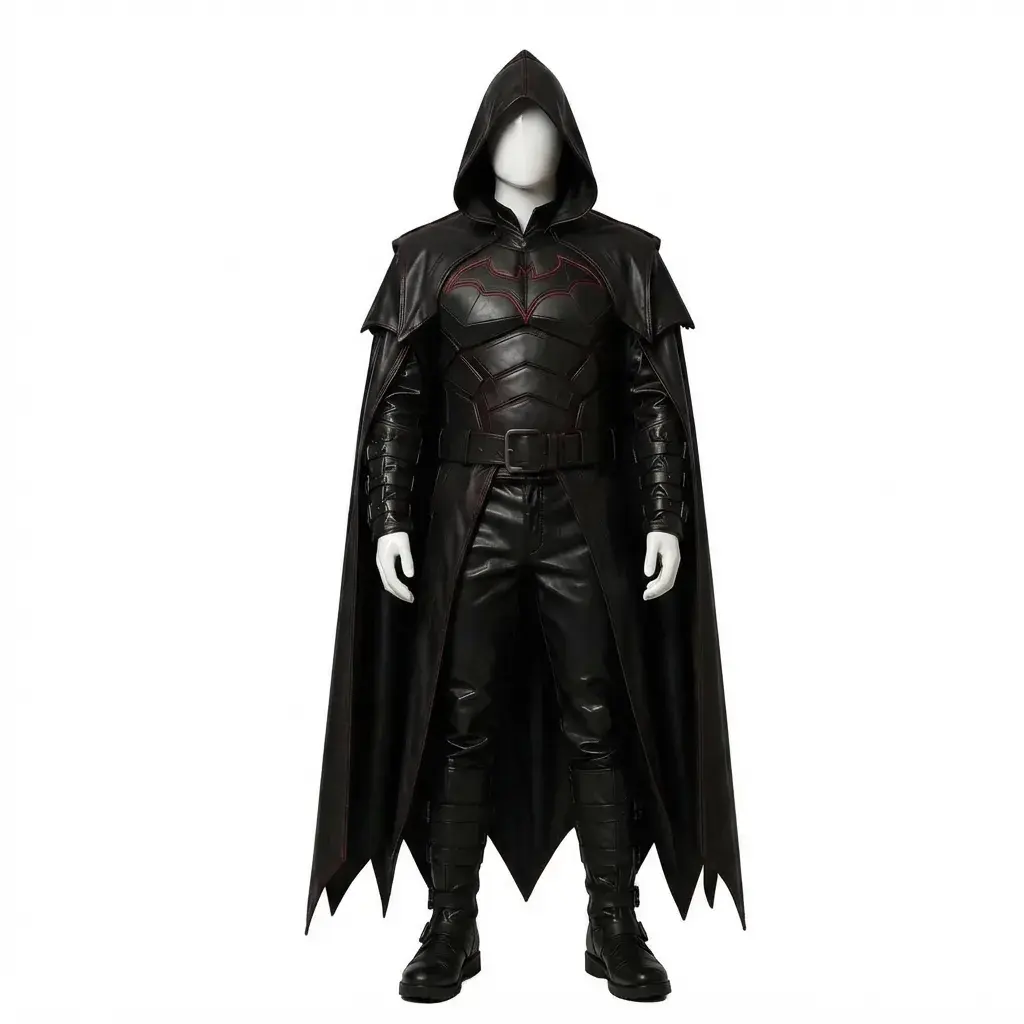 Handmade Dark Knight Leather Suit – Superhero Tactical Armor Cosplay